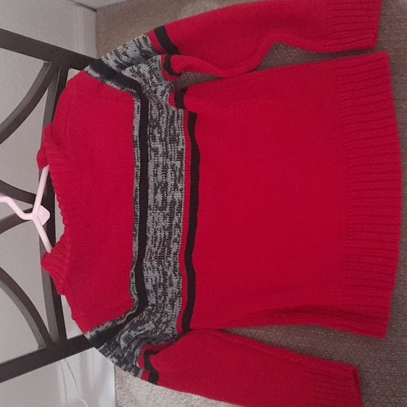 Red Toddlers Boys Sweater by Sezzit Size 4T - Picture 4 of 4